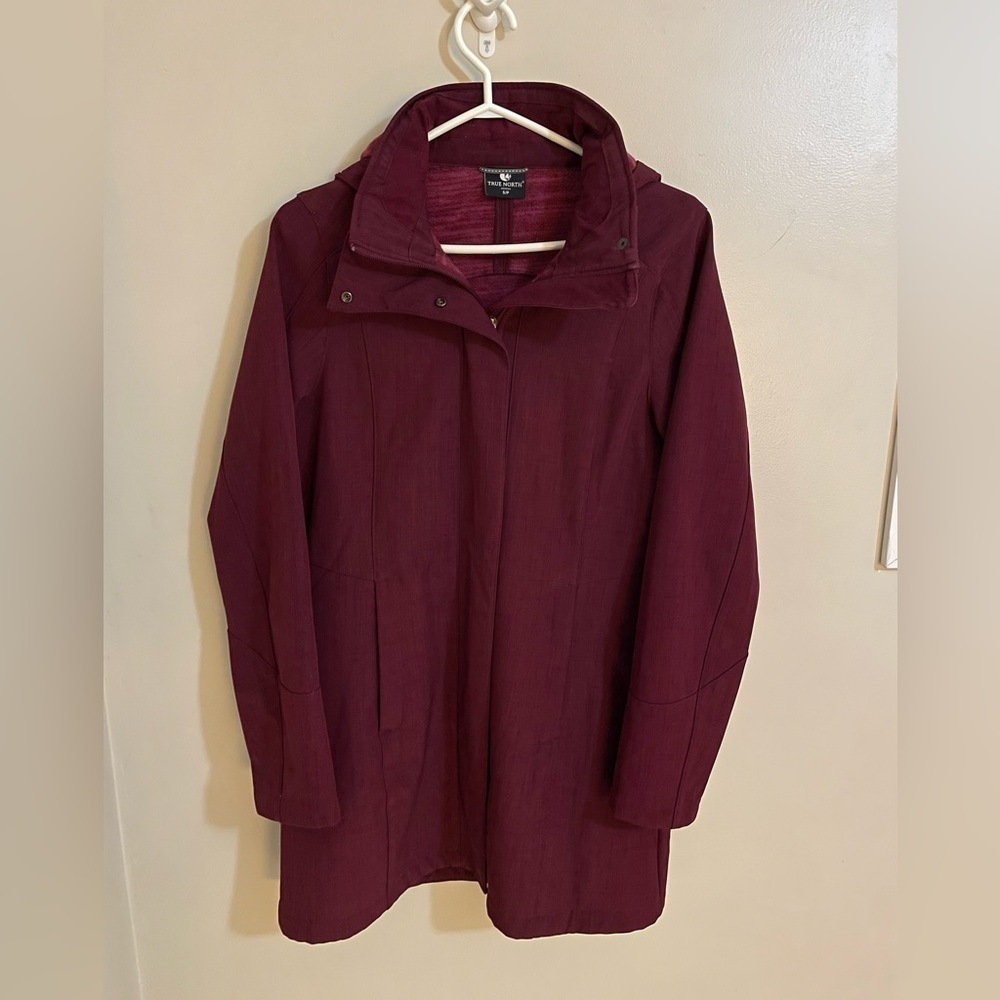 True North Mid Length Fleece Lined Water Resistant Removable Hooded J…